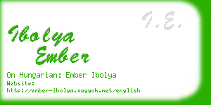 ibolya ember business card